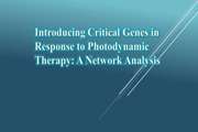 Introducing Critical Genes in Response to Photodynamic Therapy: A Network Analysis