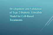 	Development and Validation of Type 2 Diabetic Zebrafish Model for Cell-Based Treatments