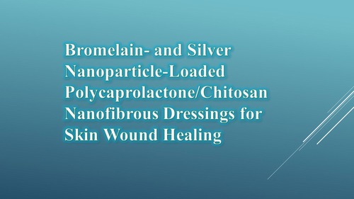 Bromelain- and Silver Nanoparticle-Loaded Polycaprolactone/Chitosan Nanofibrous Dressings for Skin Wound Healing